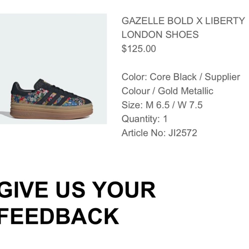 Adidas Gazelle Bold Shoes - Black and Gold